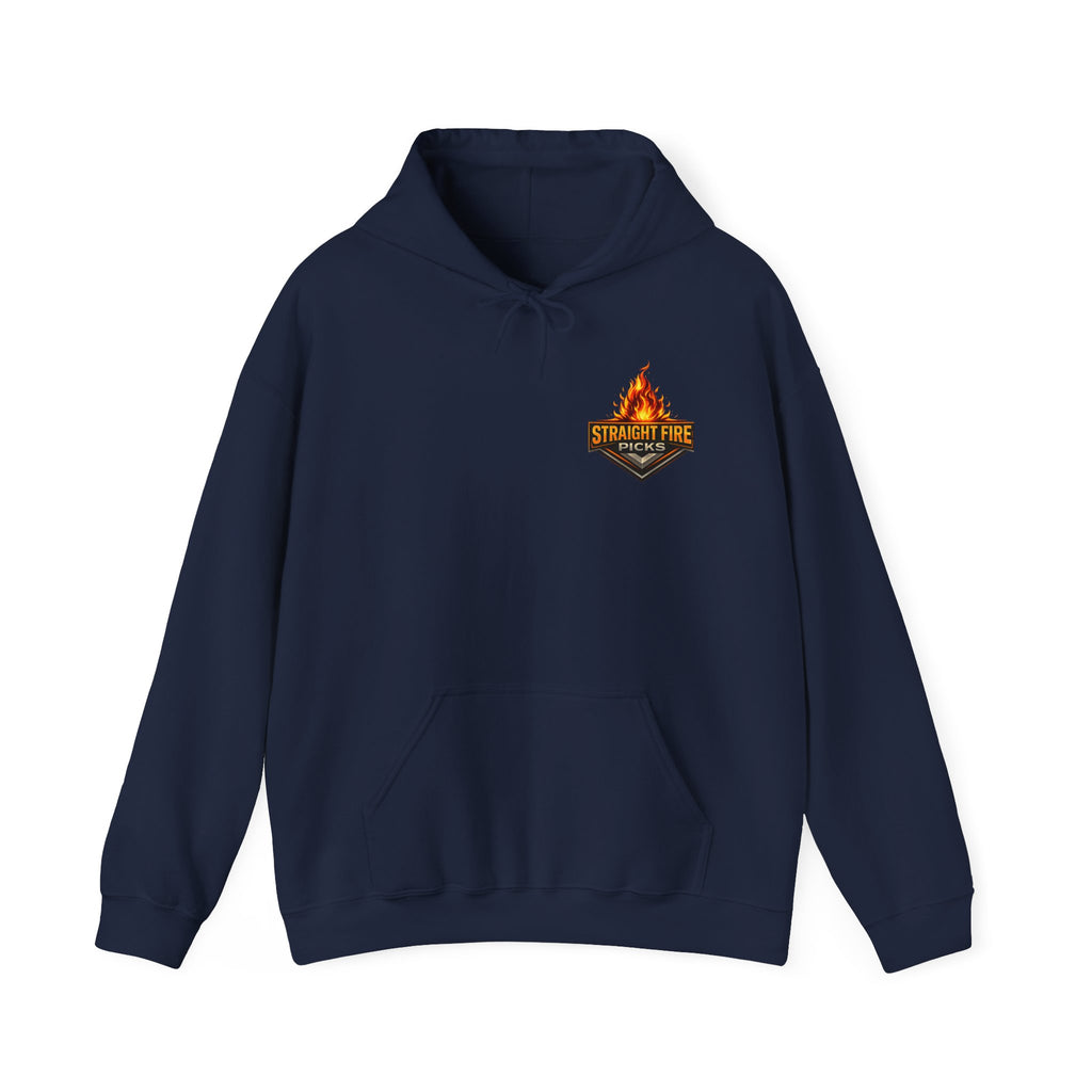 Straight Fire Picks™ Hot Streak Graphic Hoodie, Sports Betting Sweatshirt
