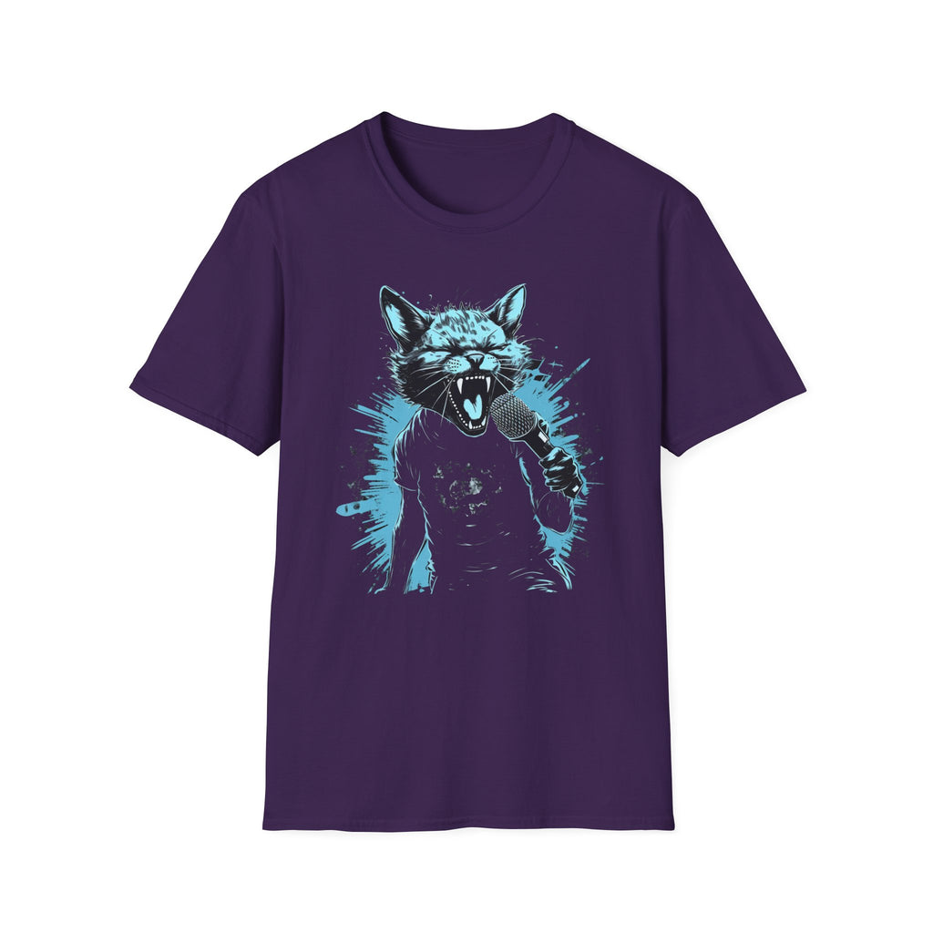 Rockstar Cat T-Shirt - Shred Like a Legend! Musician Kitty Tee, Guitarist Pet Top, Animal Lover Gift, Cool Feline Shirt, Concert Attire
