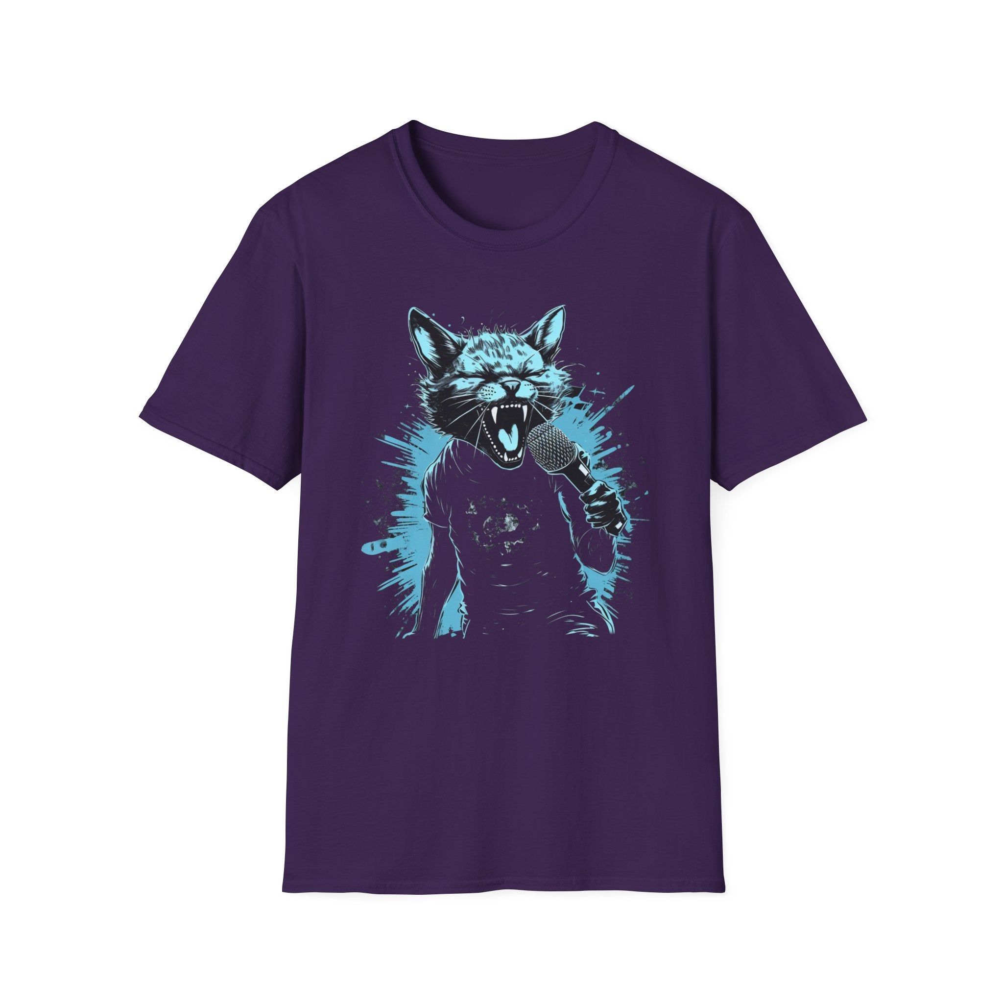Rockstar Cat T-Shirt - Shred Like a Legend! Musician Kitty Tee, Guitarist Pet Top, Animal Lover Gift, Cool Feline Shirt, Concert Attire