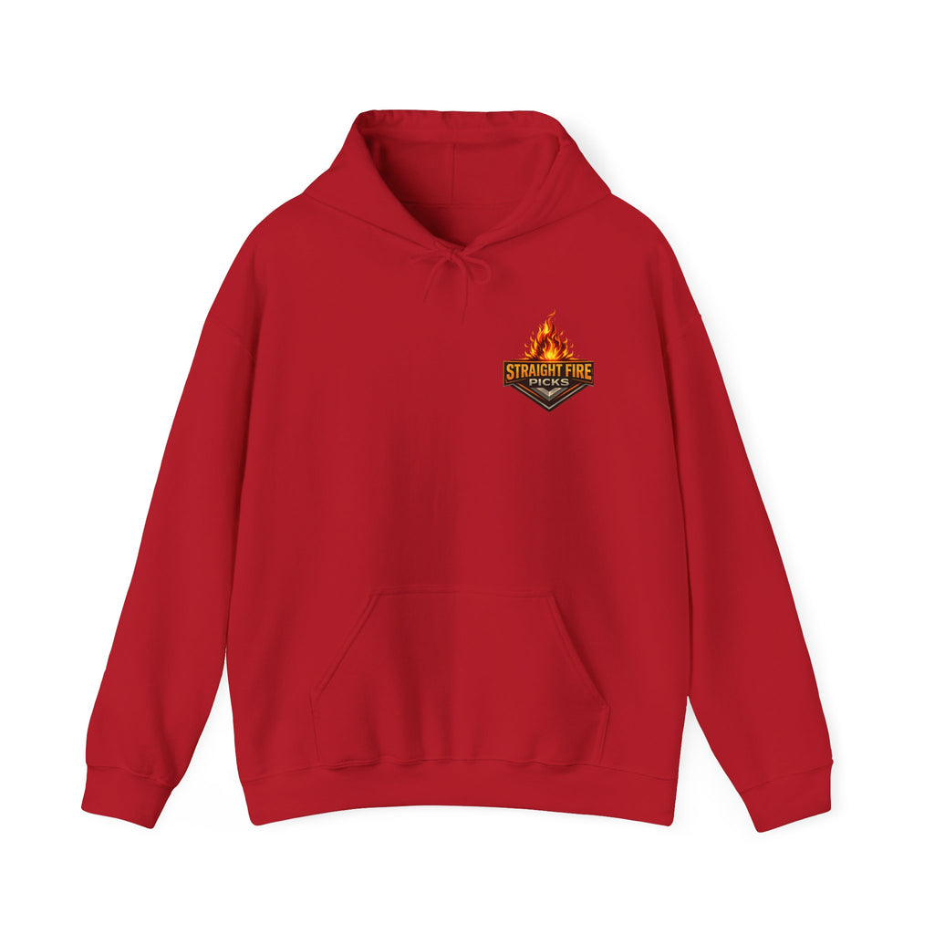 Straight Fire Picks™ Hot Streak Graphic Hoodie, Sports Betting Sweatshirt