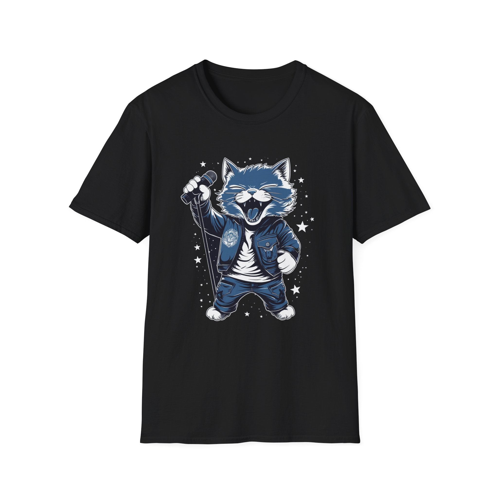Rock On Kitty T-Shirt, Music Lover Gift, Purrfect Tee, Cat Graphic Tee, Unisex Shirt