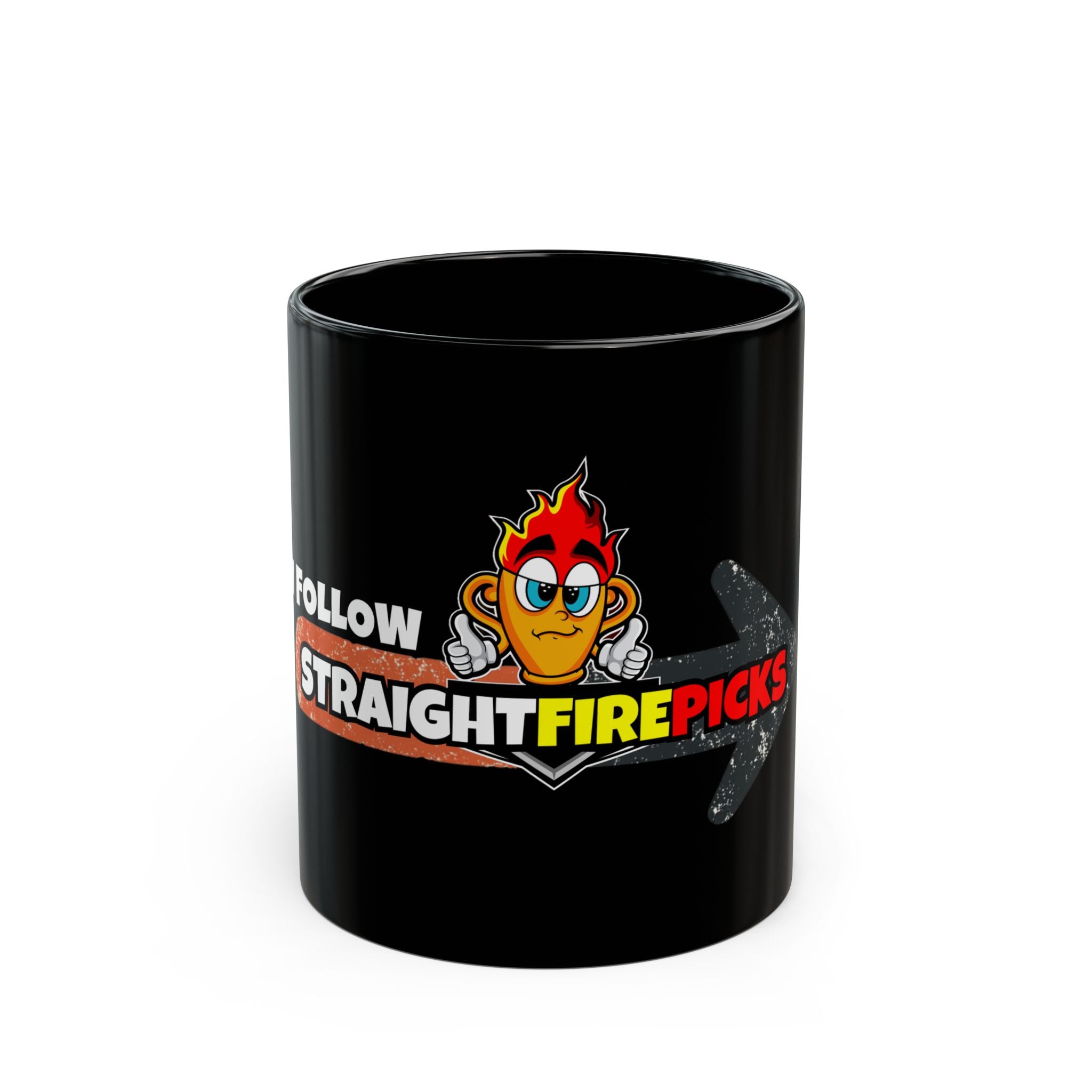 I Follow Straight Fire Picks - The Mug for True Winners!, Sports Betting Mug, Gift for Gamblers, Gift for Sports Fans