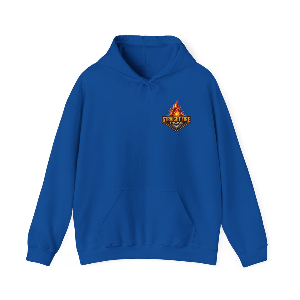 Straight Fire Picks™ Hot Streak Graphic Hoodie, Sports Betting Sweatshirt
