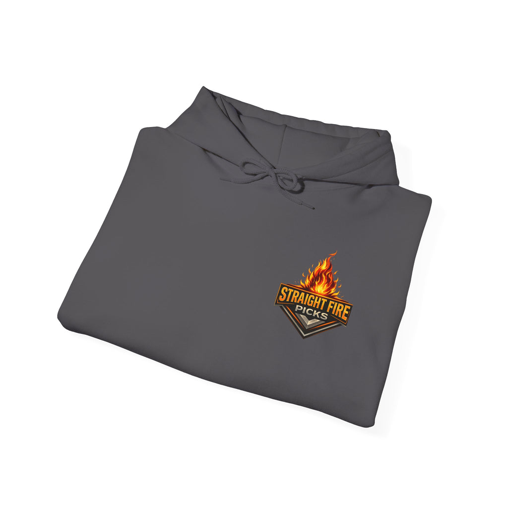 Straight Fire Picks™ Hot Streak Graphic Hoodie, Sports Betting Sweatshirt