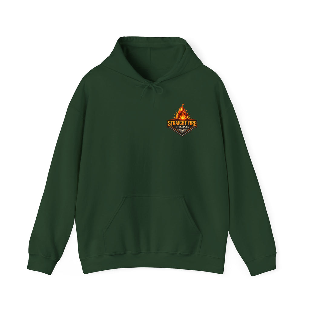Straight Fire Picks™ Hot Streak Graphic Hoodie, Sports Betting Sweatshirt