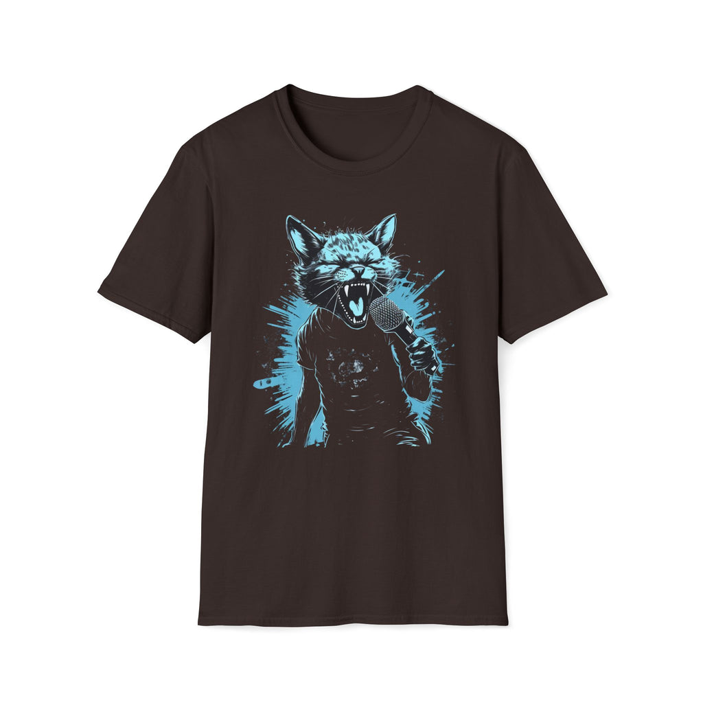 Rockstar Cat T-Shirt - Shred Like a Legend! Musician Kitty Tee, Guitarist Pet Top, Animal Lover Gift, Cool Feline Shirt, Concert Attire