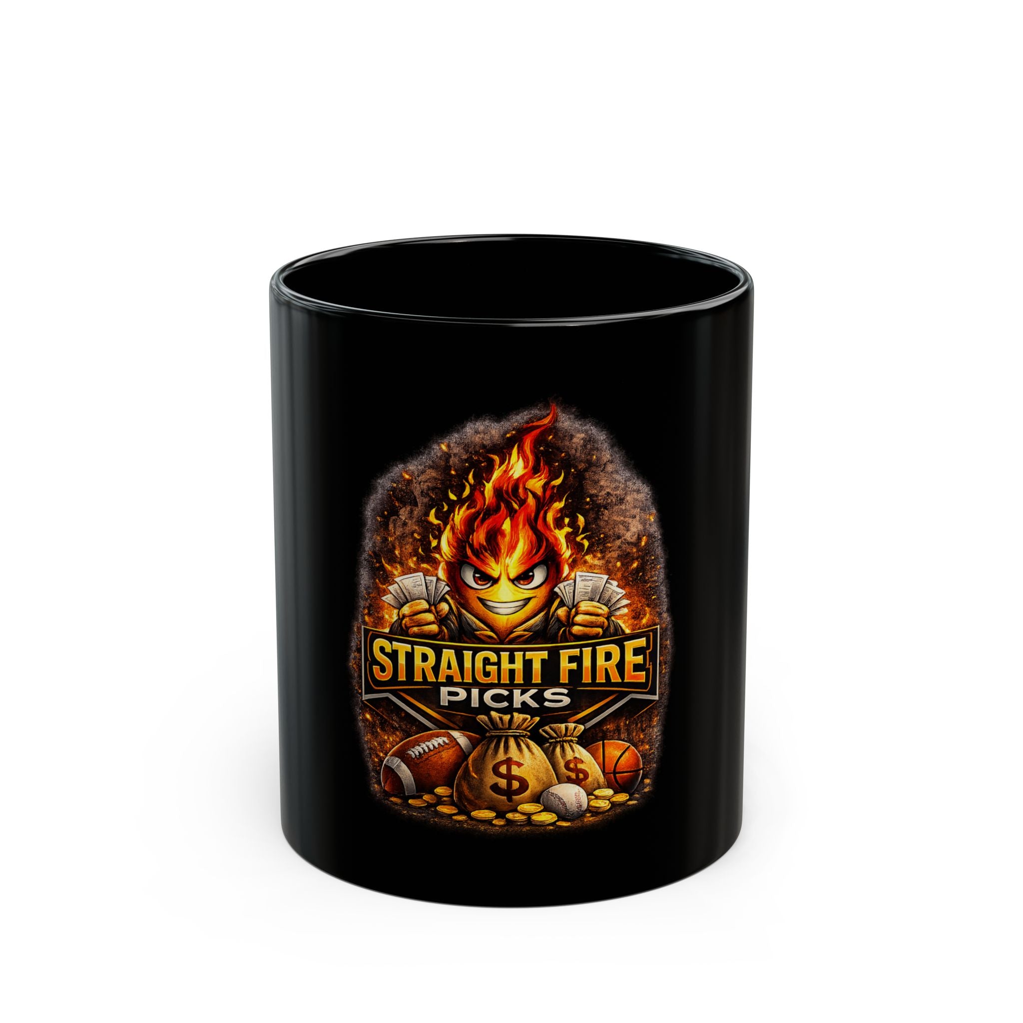 Straight Fire Picks™ Hot Streak Mug, Sports Betting Mug