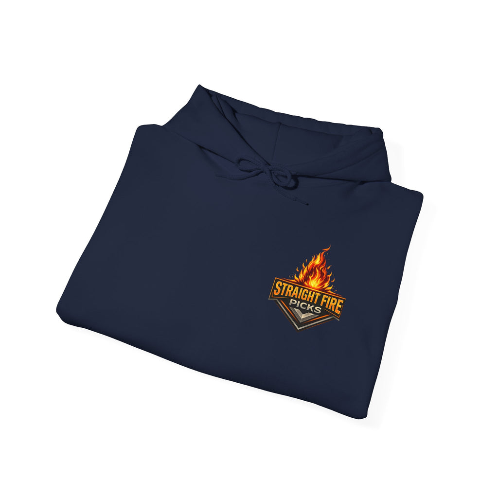 Straight Fire Picks™ Hot Streak Graphic Hoodie, Sports Betting Sweatshirt